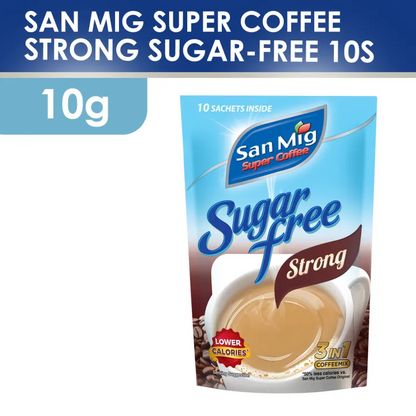 1 CASE - SAN MIG Super Coffee Strong Sugar-free Strips (10g x 10sachet) - 30packs