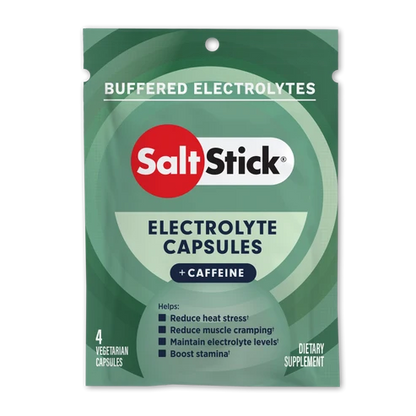 SALTSTICK Electrolyte Capsule + Caffeine) - Packet 4ct - Expiry Date: August 2027