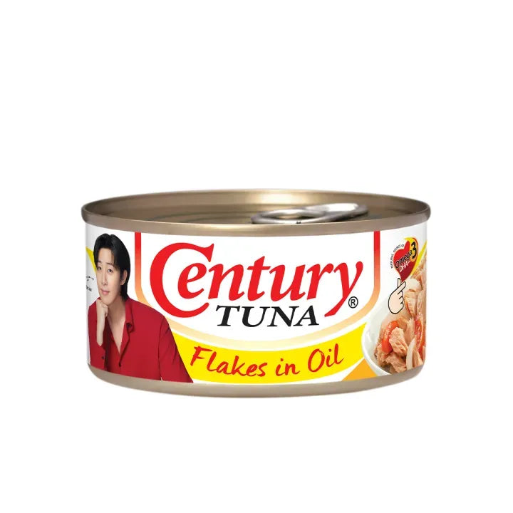 Century Tuna Flakes in Vegetable Oil 180g (Case of 48pcs) - Protein, Omega 3 DHA, No Preservatives