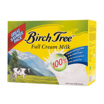 Birch Tree Full Cream Milk 2500g - Made from Pure Cow’s Milk