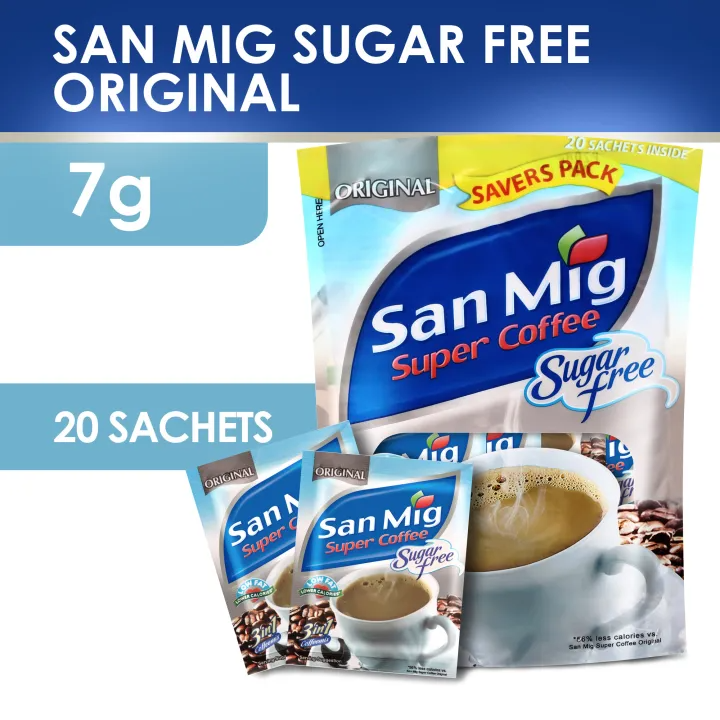 1 CASE - SAN MIG Super Coffee Original SF (7g x 20sachet) - 20 Packs