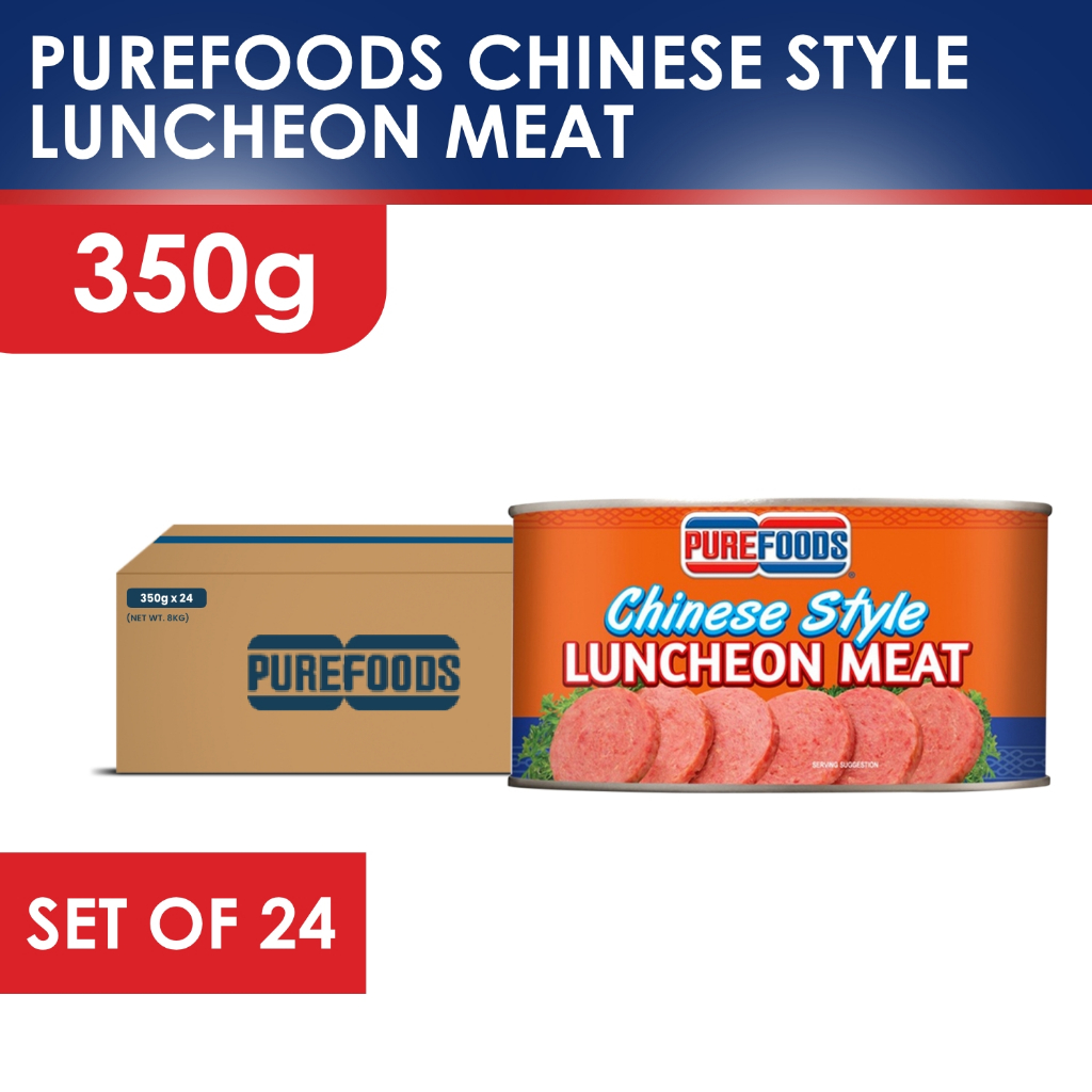 1 CASE - PUREFOODS Chinese Style Luncheon Meat (350g x 24)
