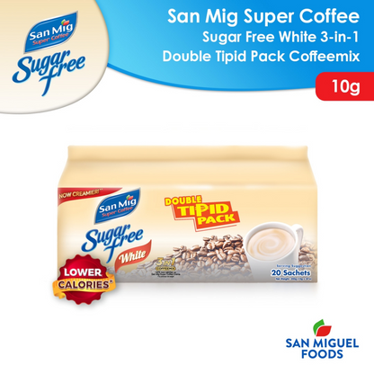1 CASE - SAN MIG Super Coffee White SF Tipid pack (10g x 20sachet) - 15 packs