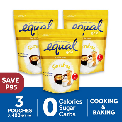 EQUAL Gold Sugarly Zero Calorie Sweetener 400g  - (Keto Diet Friendly, Diabetic Friendly)