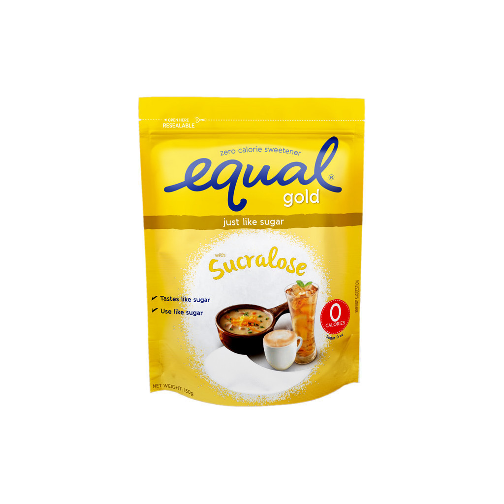 EQUAL Gold Sugarly Zero Calorie Sweetener 150g - (Keto Diet Friendly, Diabetic Friendly) - BUNDLE OF 3