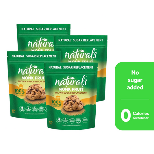 NATURALS MONKFRUIT Brown Sugar Replacement Zero Calorie Sweetener 150g