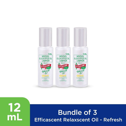 EFFICASCENT RELAXSCENT OIL - Refresh 12ml x 3pcs