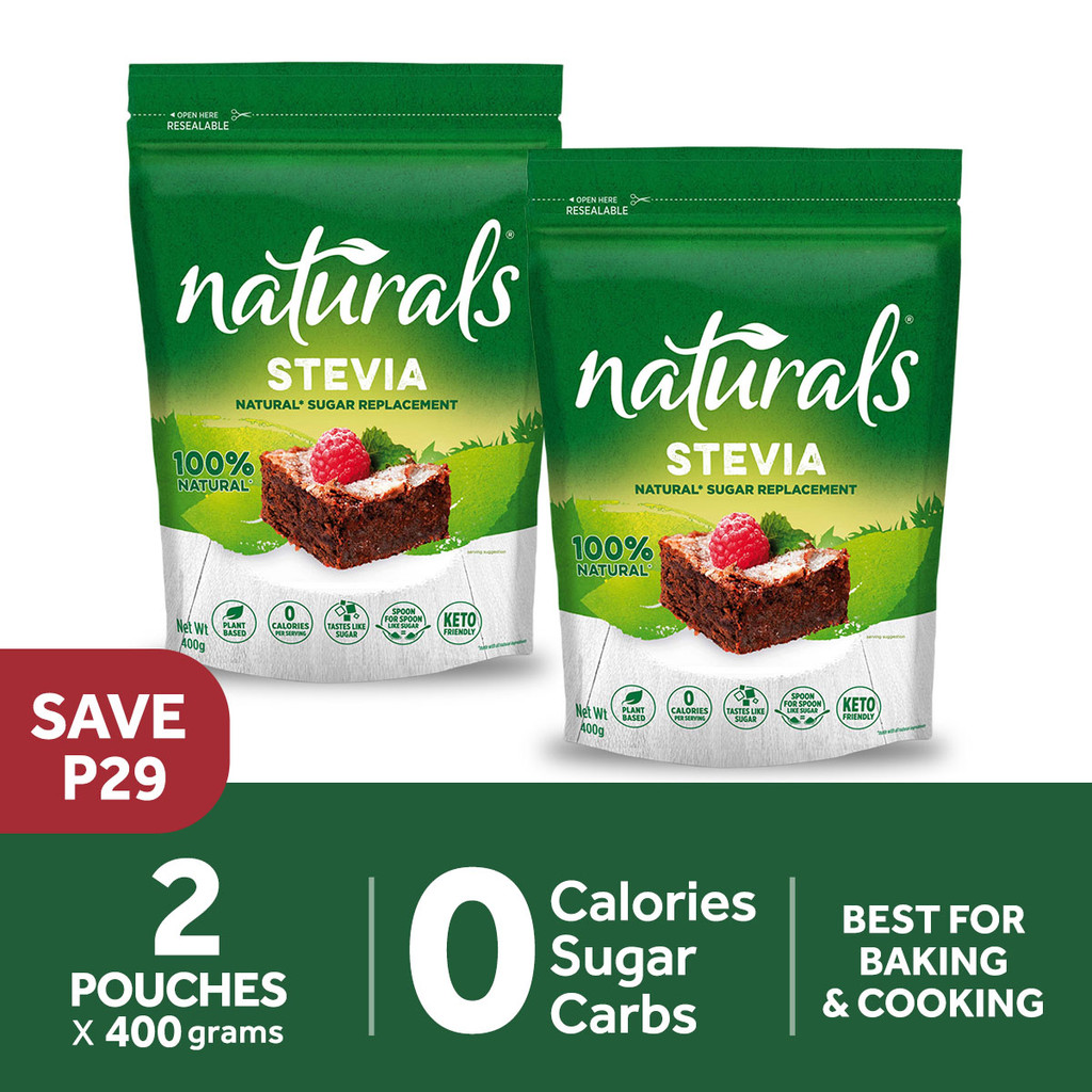 NATURALS STEVIA Zero Calorie Sweetener 400g - (Natural Stevia Sweetener, Sugar Free) - 1 PACK