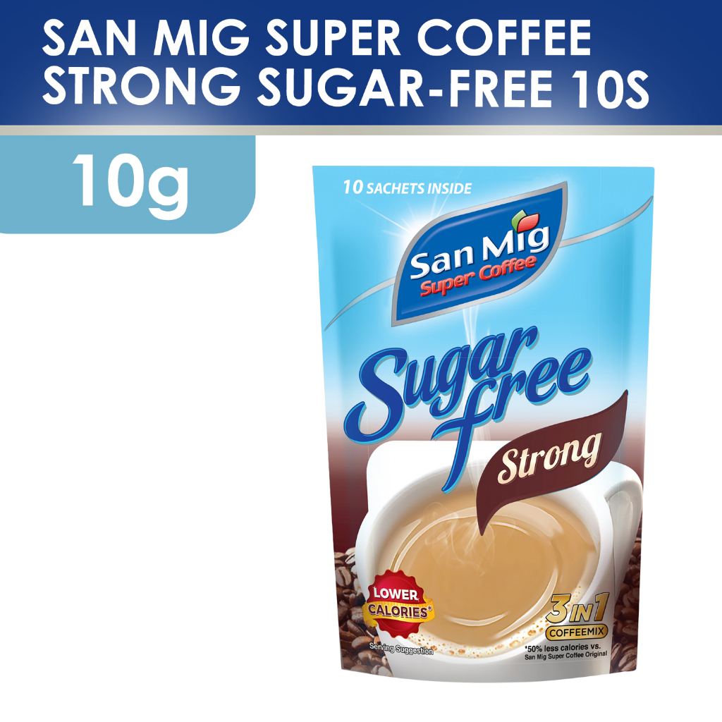 1 CASE - SAN MIG Super Coffee Strong Sugar-Free (SUP) (10g x 10sachet) - 30 packs