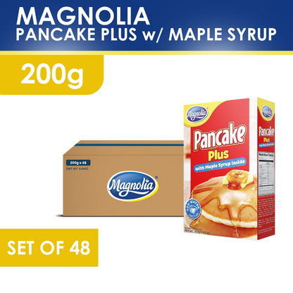 1 CASE - MAGNOLIA Pancake Plus with Maple Syrup (200g) Box of 48