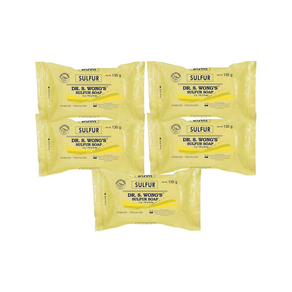 Dr.WONGS'S SULFUR SOAP - Regular 135g [Bundle of 5]
