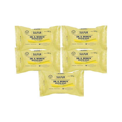 Dr.WONGS'S SULFUR SOAP - Regular 135g [Bundle of 5]