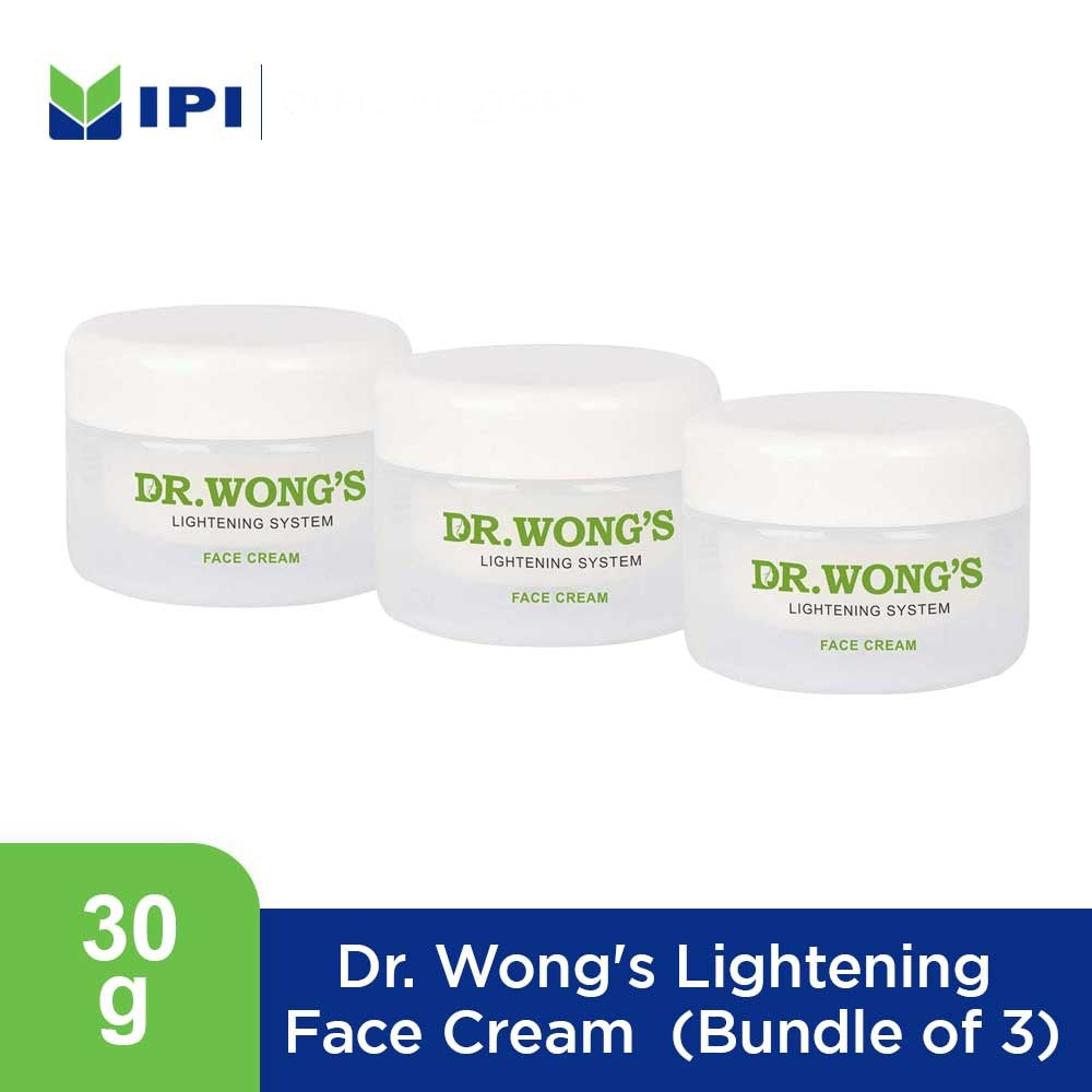 Dr. Wong's Lightening Face Cream 30g - [Bundle of 3]