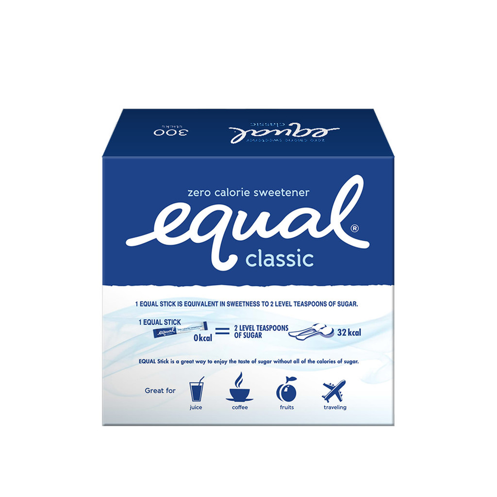EQUAL Classic Zero Calorie Sweetener (300 Sticks per Box) - BUNDLE OF 3
