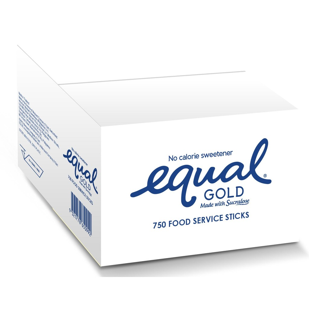 EQUAL Gold Zero Calorie Sweetener ( 750 sticks/Box ) - Keto Diet Friendly, Diabetic Friendly - BUNDLE OF 3