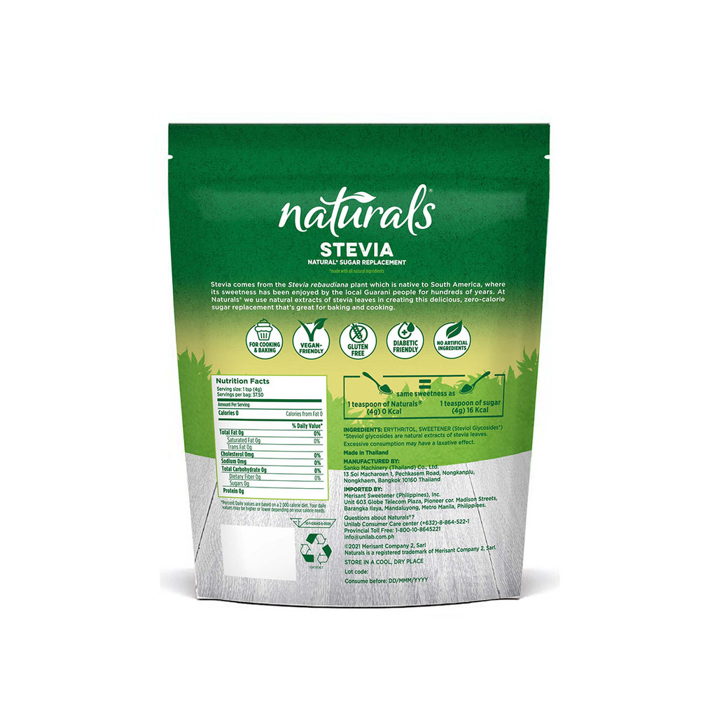 NATURALS STEVIA Zero Calorie Sweetener 150g  (Natural Stevia Sweetener, Sugar Free) - 1 PACK