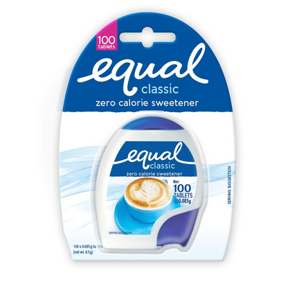 EQUAL Classic Zero Calorie Sweetener (100 Tablets per Pack) - Sugar Substitute, Diabetic Friendly - BUNDLE OF 3