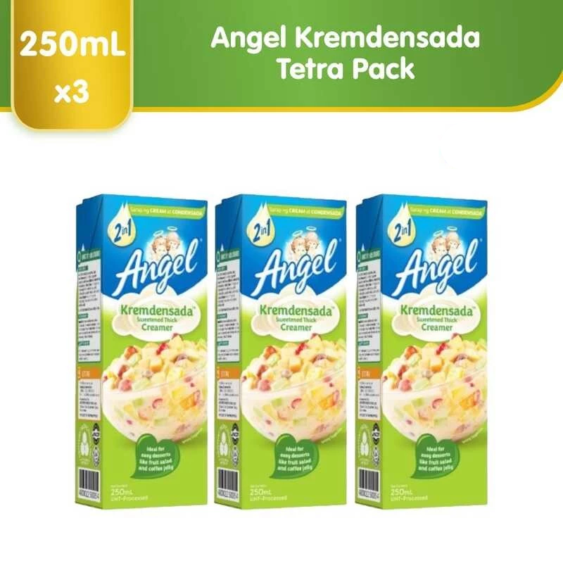 Angel KREMDENSADA Tetra 250ml - [Cream and Condensed Milk 2-in-1] - (Case of 24pcs)