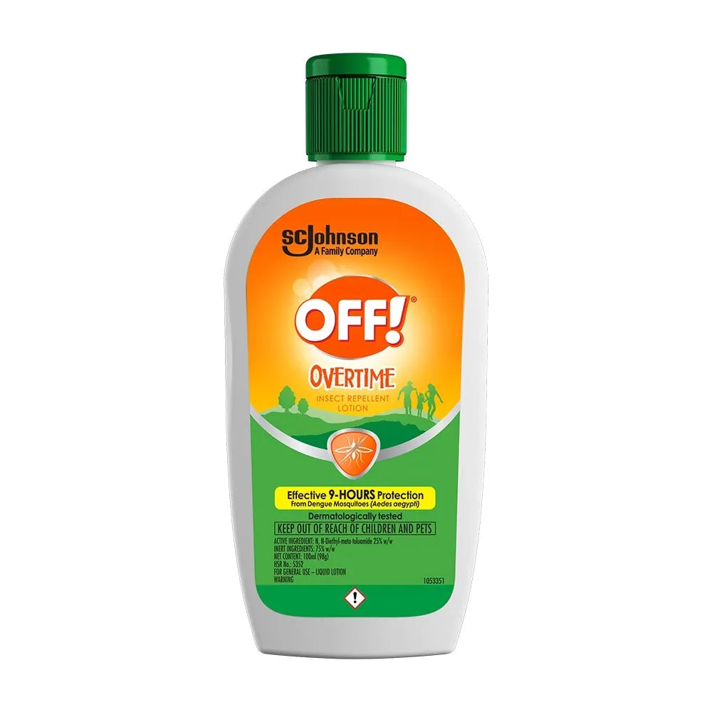 OFF! Mosquito Repellent Lotion - Overtime 100ml (Pack of 3)