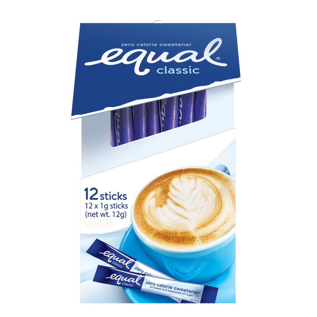 EQUAL Classic Zero Calorie Sweetener (12 Sticks per Box) - Sugar Substitute, Diabetic Friendly - BUNDLE OF 3