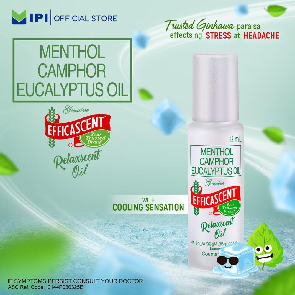 EFFICASCENT RELAXSCENT OIL (12ml x 3pcs)