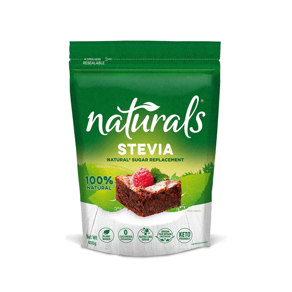 NATURALS STEVIA Zero Calorie Sweetener 400g - (Natural Stevia Sweetener, Sugar Free) - 1 PACK
