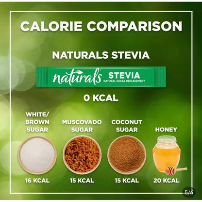 NATURALS STEVIA Zero Calorie Sweetener  - 100 sticks