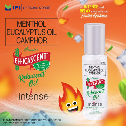EFFICASCENT RELAXSCENT OIL - Intense (12mL x 3pcs)