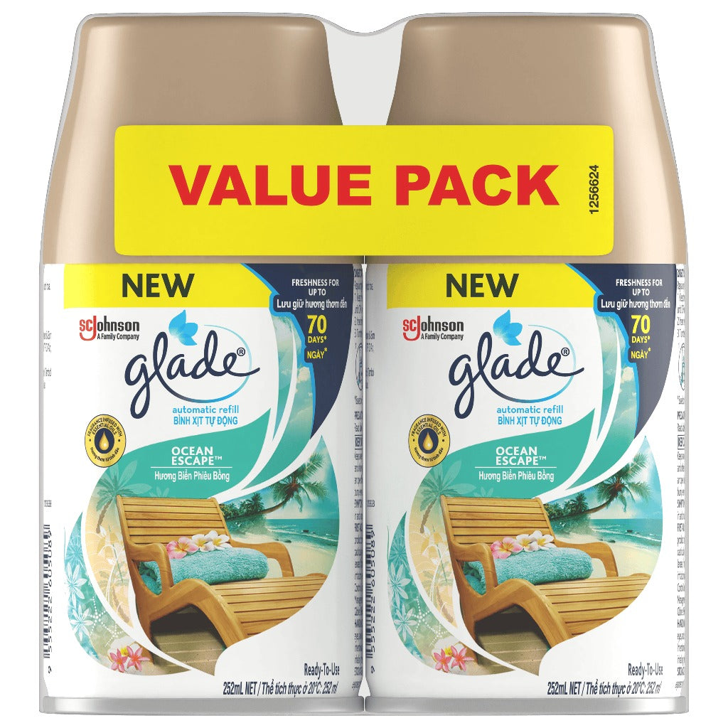 Glade Automatic Spray Refill Air Freshener - Ocean Escape Twin  Pack (175g x 2)