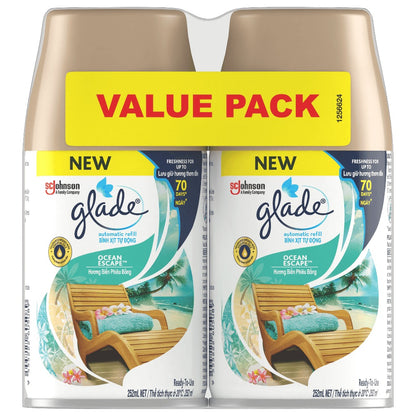 Glade Automatic Spray Refill Air Freshener - Ocean Escape Twin  Pack (175g x 2)