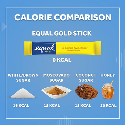 EQUAL Gold Zero Calorie Sweetener ( 750 sticks/Box ) - Keto Diet Friendly, Diabetic Friendly - BUNDLE OF 3