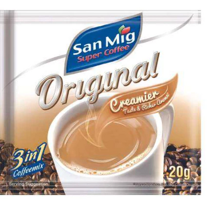 1 CASE - SAN MIG Super Coffee 3 in 1 Original Strip (20g x 10sachets) - 24 packs