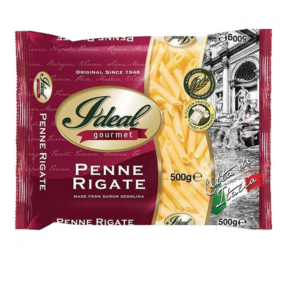 1 CASE - Ideal Gourmet Pasta - PENNE RIGATE 500g (30 pcs)