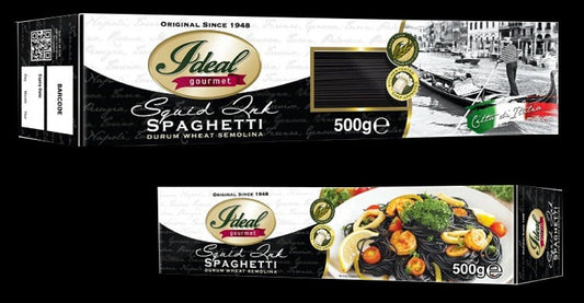 1 CASE -Idea Gourmet Pasta - SQUID INK SPAGHETTI 500g (12 pcs)