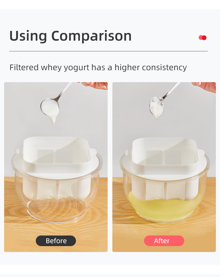 WHEY or YOGURT SEPERATOR with extra fine mesh 2.2 LITER