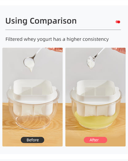 WHEY or YOGURT SEPERATOR with extra fine mesh 2.2 LITER