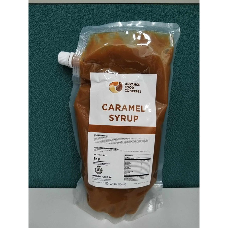 BUNDLE OF 2 - [ADVANCE FOOD CONCEPT] - Chocolate, Caramel and Strawberry Syrup 1kg -