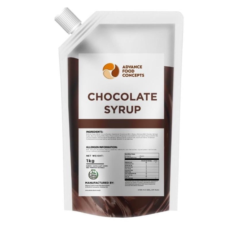 BUNDLE OF 2 - [ADVANCE FOOD CONCEPT] - Chocolate, Caramel and Strawberry Syrup 1kg -