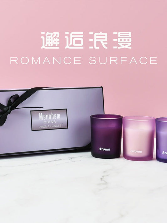 3in1 Menahem Aromatherapy SCENTED CANDLE w/ Gift Box