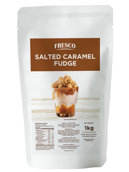 BUNDLE OF 2 - Fresco Chocolate, Caramel and Salted Caramel Fudge 1kg