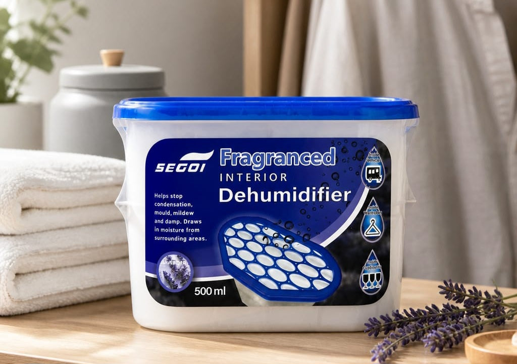 CASE (48pcs) - Segoi DEHUMIDIFIER LAVENDER scented 500ml - WHOLESALE