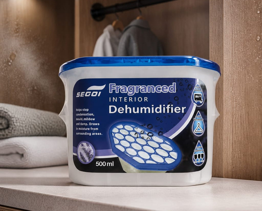 CASE (48pcs) - Segoi DEHUMIDIFIER LAVENDER scented 500ml - WHOLESALE