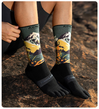 Aonijie Calf Toe Socks Model no. E4843 - GREEN