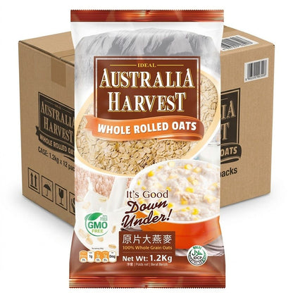 1 CASE - AUSTRALIA HARVEST - Rolled Oats (1.2kg x 12)