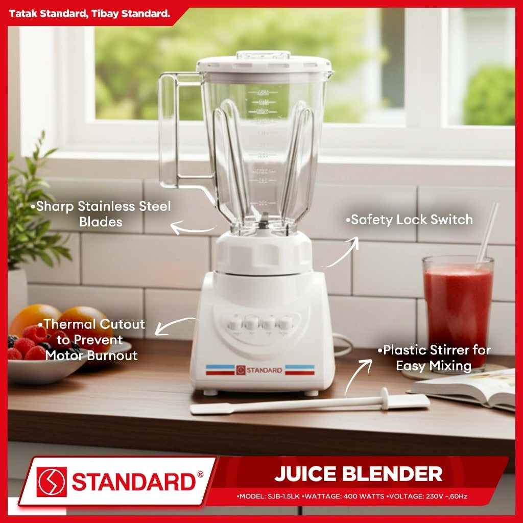 STANDARD BLENDER PLASTIC JAR 1.5L