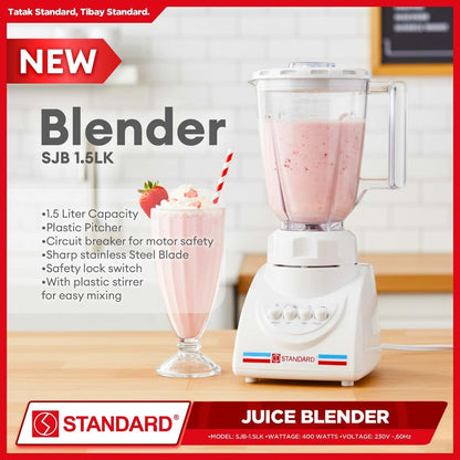 STANDARD BLENDER PLASTIC JAR 1.5L